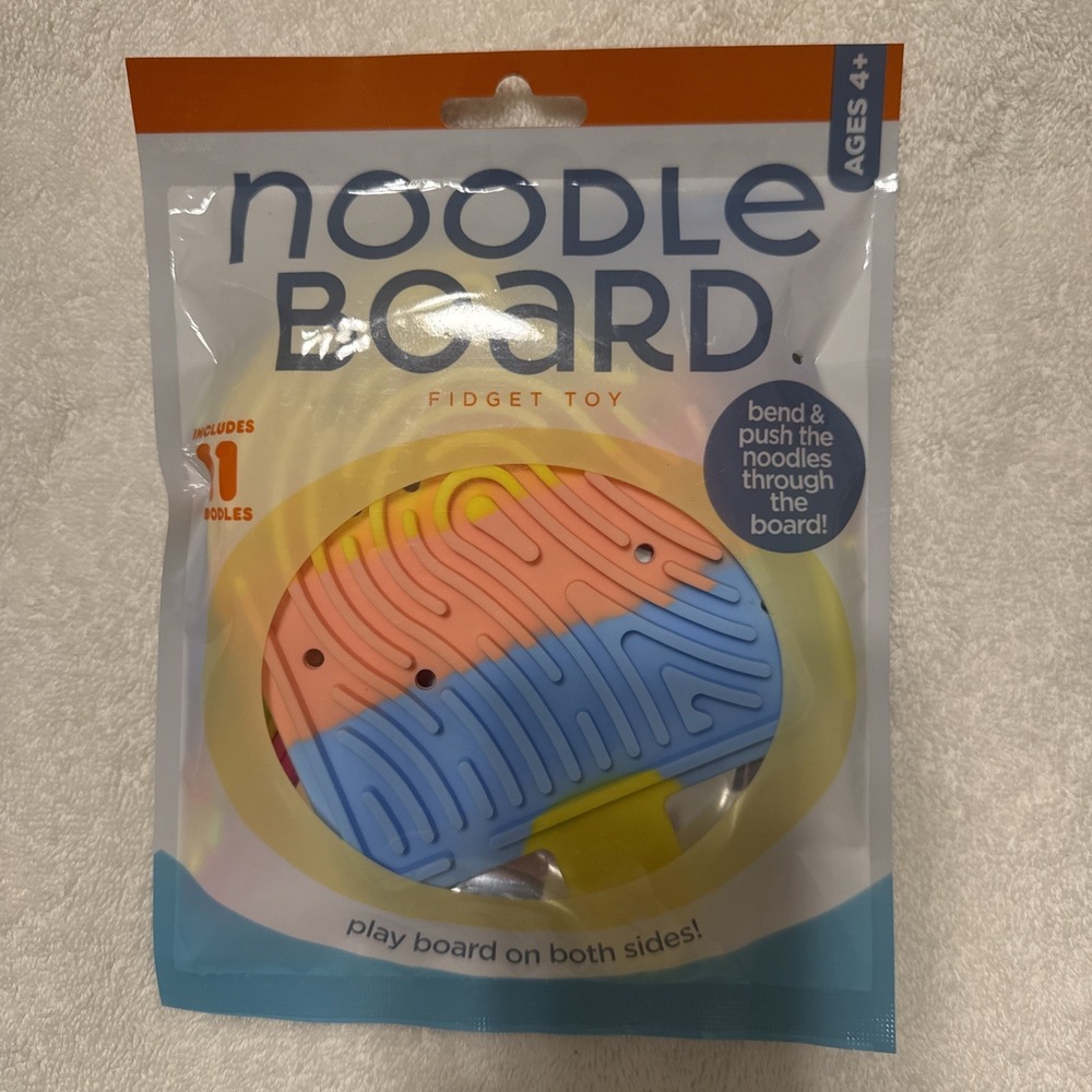Noodle Board Fidget - Press and Peel Noodles Sensory Toy Cracker Barrel Multi